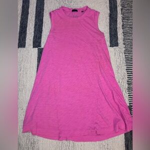 ATM Anthony Thomas Melillo Bright Pink Sleeveless Swing Mini Dress🌸